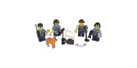 LEGO CITY ENS. DE 4 POLICIERS ET ACC